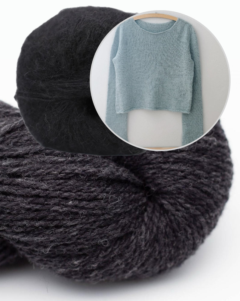 Uukii Sweater | schlichter Basic Pullover aus Semilla Melange und Svala von BC Garn