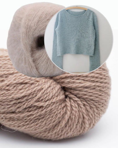 Uukii Sweater | schlichter Basic Pullover aus Semilla Melange und Svala von BC Garn