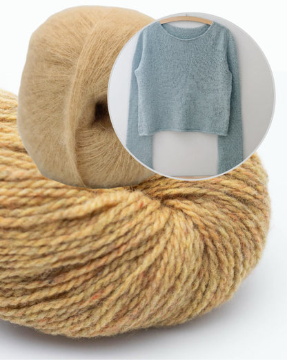 Uukii Sweater | schlichter Basic Pullover aus Semilla Melange und Svala von BC Garn
