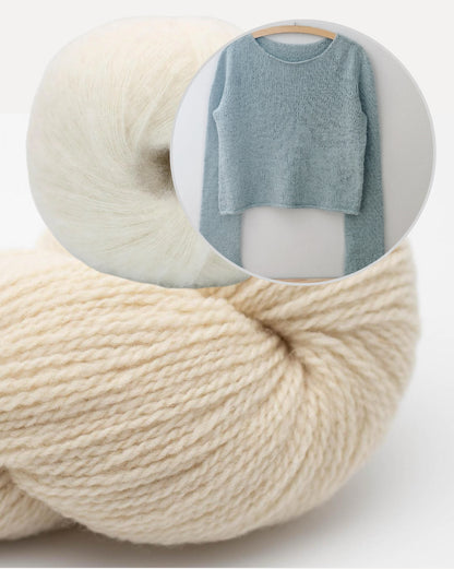 Uukii Sweater | schlichter Basic Pullover aus Semilla Melange und Svala von BC Garn