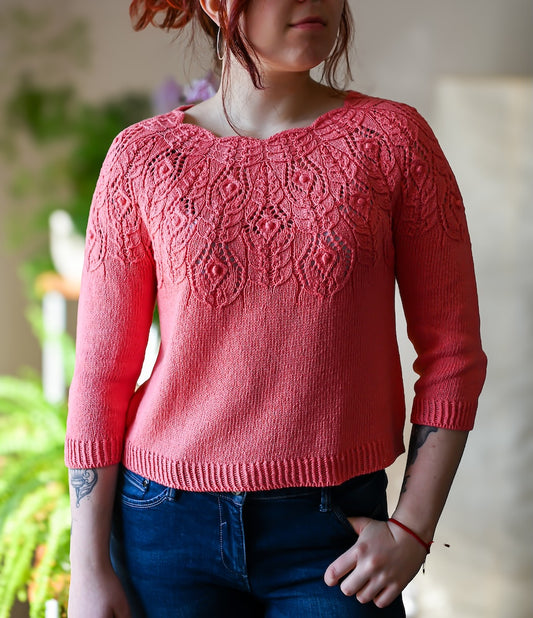 Rosavere Top von Valentina Bogdanova mit Summer Cashmere von Lana Grossa 3