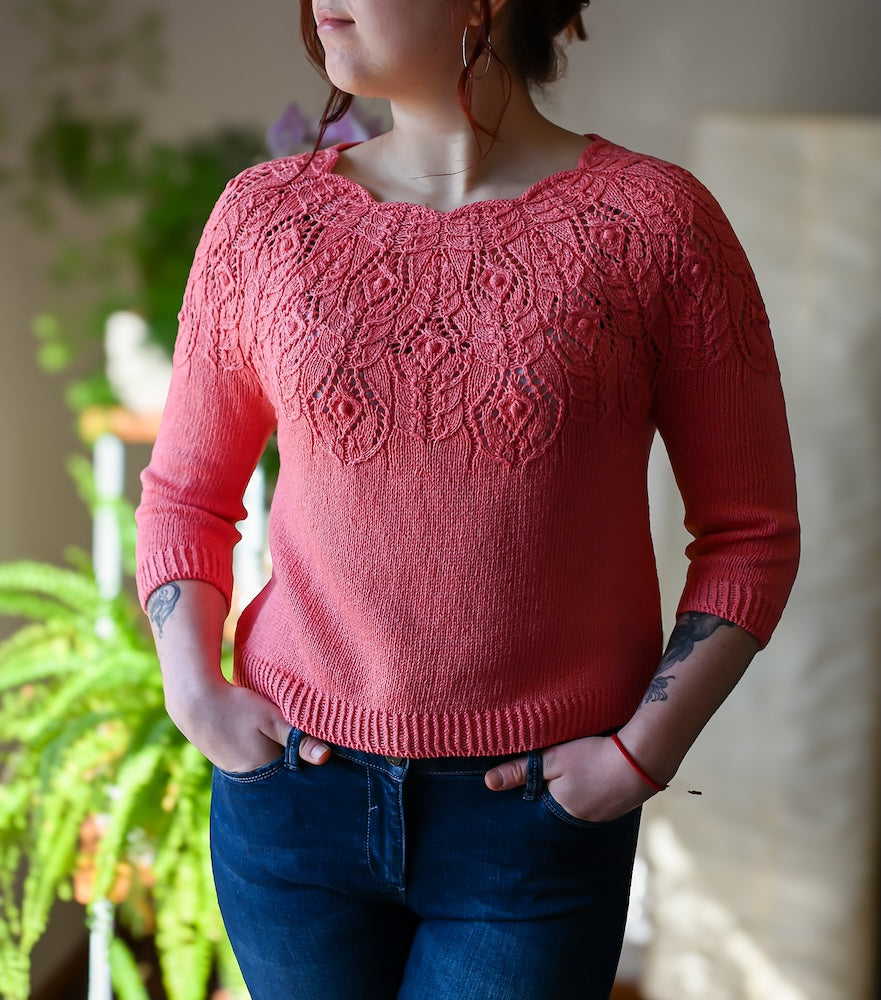 Rosavere Top von Valentina Bogdanova mit Summer Cashmere von Lana Grossa 5