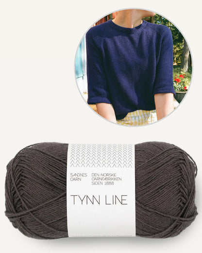 Vanilla Chilla Tee Light | lightweight basic shirt made from Tynn Line by Sandnes Garn