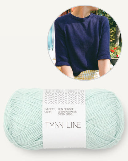 Vanilla Chilla Tee Light | lightweight basic shirt made from Tynn Line by Sandnes Garn