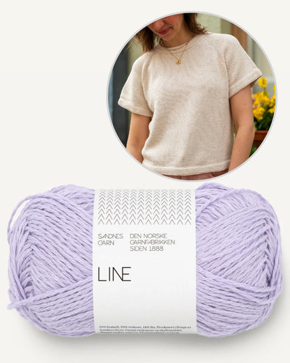 Vanilla Chilla Tee | basique, décontracté, oversize en lin de Sandnes Garn