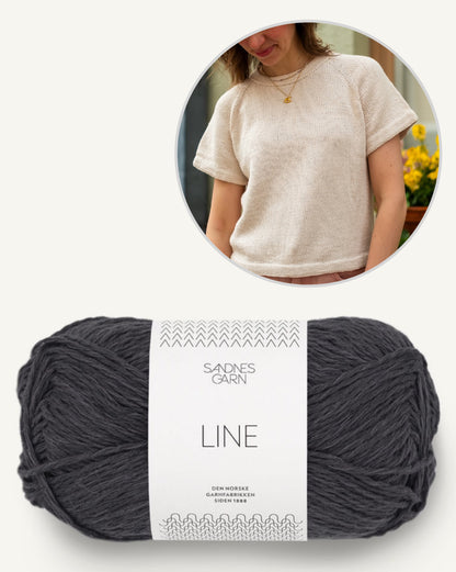 Vanilla Chilla Tee | basique, décontracté, oversize en lin de Sandnes Garn