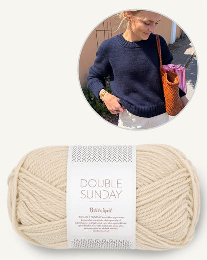 Vega Sweater | klassischer Pullover aus Double Sunday von Sandnes Garn