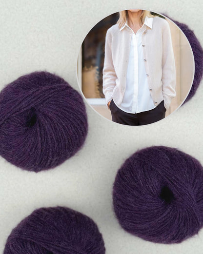 Velvet Line Cardigan | delicate cashmere jacket from Organic Cashmere 6/28 by Pascuali