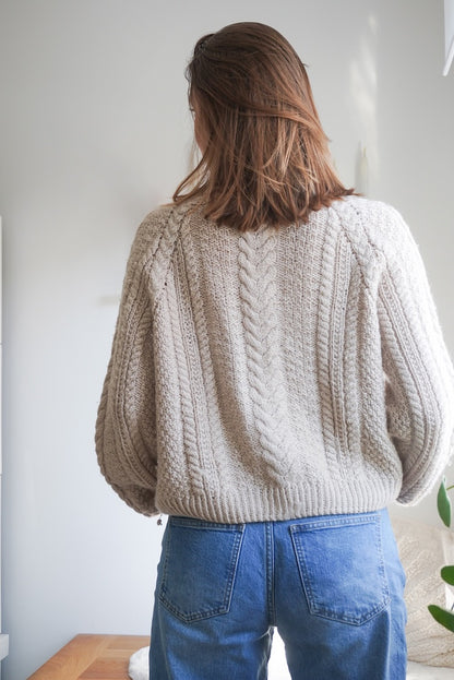 Pull de marché hebdomadaire | motif torsadé enchanteur en alpaga Ull de Sandnes Garn