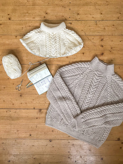 Pull de marché hebdomadaire | motif torsadé enchanteur en alpaga Ull de Sandnes Garn