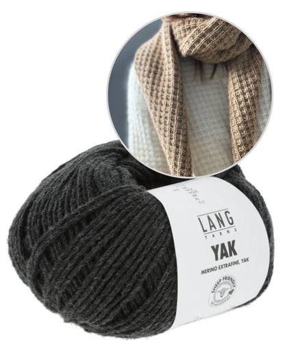 Other Loops Waffle Loop Scarf mit Yak von Lang Yarns 13
