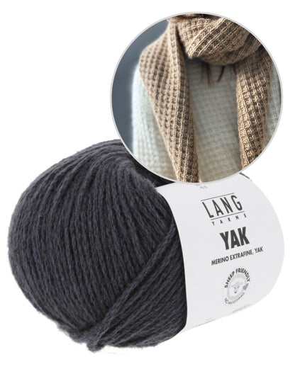 Other Loops Waffle Loop Scarf mit Yak von Lang Yarns 16