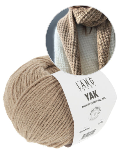 Other Loops Waffle Loop Scarf mit Yak von Lang Yarns 17