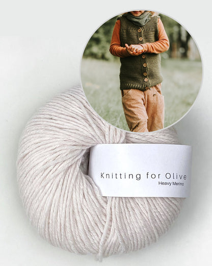Gilet Waldling | aussi pour débutants en Heavy Merino de Knitting for Olive