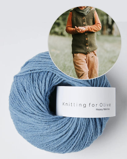 Gilet Waldling | aussi pour débutants en Heavy Merino de Knitting for Olive