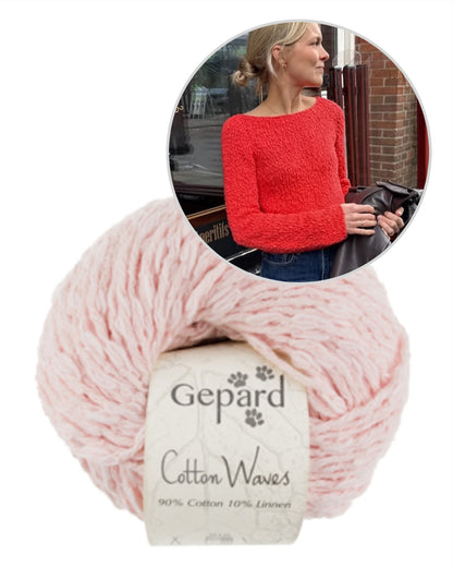 Wave Shirt | lässiges Shirt mit toller Textur aus Cottonwaves von Gepard Garn