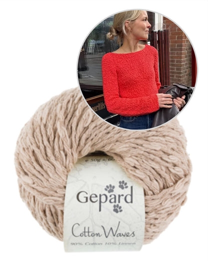 Wave Shirt | lässiges Shirt mit toller Textur aus Cottonwaves von Gepard Garn