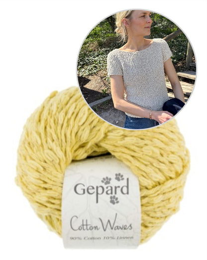 Wave Tee | wunderschön und super einfach aus Cottonwaves von Gepard Garn