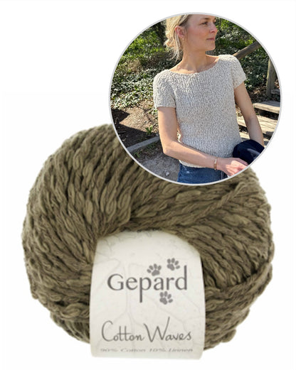 Wave Tee | wunderschön und super einfach aus Cottonwaves von Gepard Garn