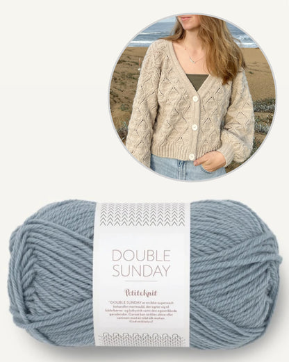 Waves Cardigan | de charmantes motifs d'ondes en Double Sunday de Sandnes Garn