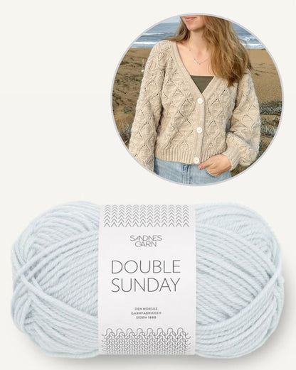 Waves Cardigan | de charmantes motifs d'ondes en Double Sunday de Sandnes Garn