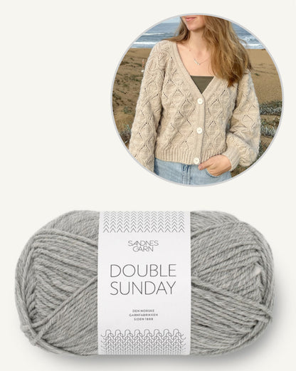 Waves Cardigan | de charmantes motifs d'ondes en Double Sunday de Sandnes Garn