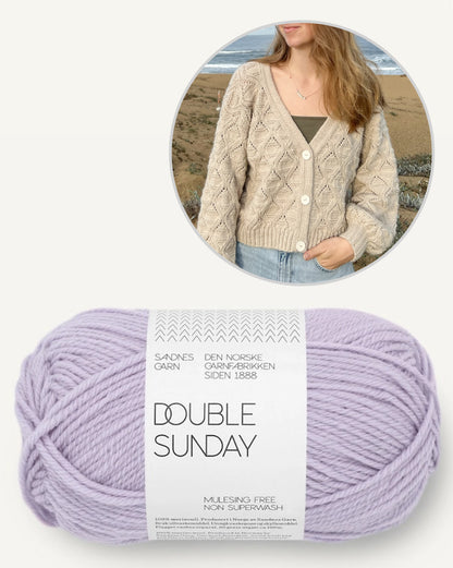 Waves Cardigan | de charmantes motifs d'ondes en Double Sunday de Sandnes Garn