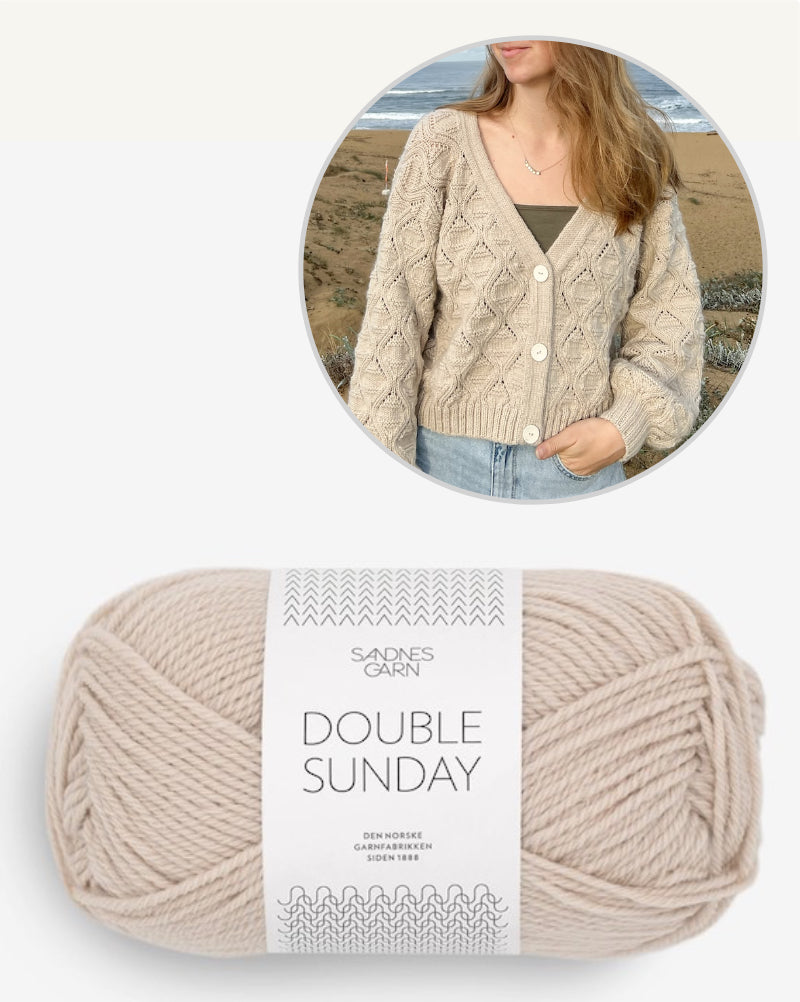 Waves Cardigan | de charmantes motifs d'ondes en Double Sunday de Sandnes Garn