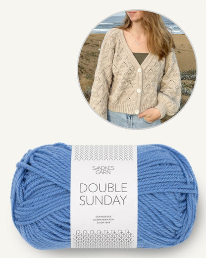 Waves Cardigan | de charmantes motifs d'ondes en Double Sunday de Sandnes Garn
