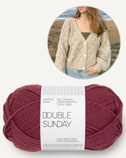 Waves Cardigan | de charmantes motifs d'ondes en Double Sunday de Sandnes Garn