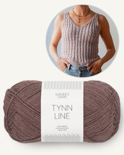 Kutovakika Wavy Babe Top mit Tynn Line von Sandnes Garn 13