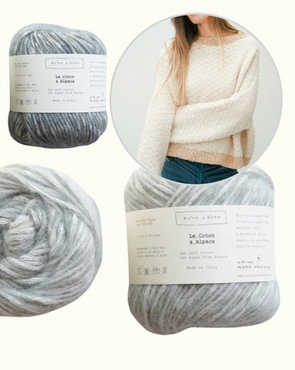 Sweater No. 77 | enchanting pattern from Le Coton & Alpaca by Biches & Bûches