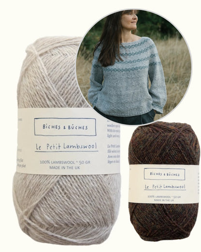 Sweater No. 93 | wunderschöne Muster aus Le Petit Lambswool von Biches & Bûches