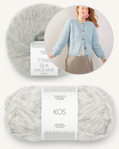 Veste Weekend | douce et légère en Kos et Tynn Silk Mohair de Sandnes Garn