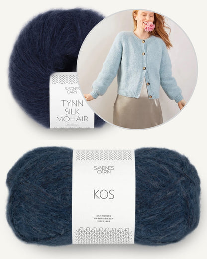 Veste Weekend | douce et légère en Kos et Tynn Silk Mohair de Sandnes Garn