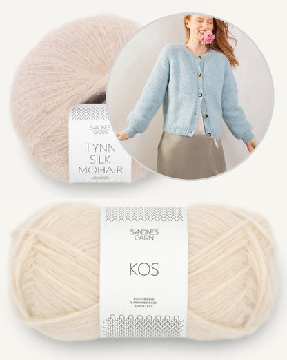 Veste Weekend | douce et légère en Kos et Tynn Silk Mohair de Sandnes Garn