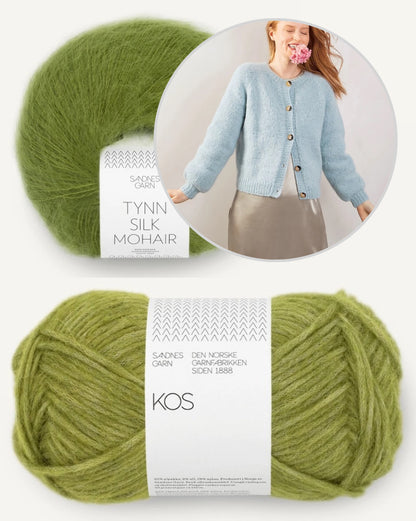 Veste Weekend | douce et légère en Kos et Tynn Silk Mohair de Sandnes Garn