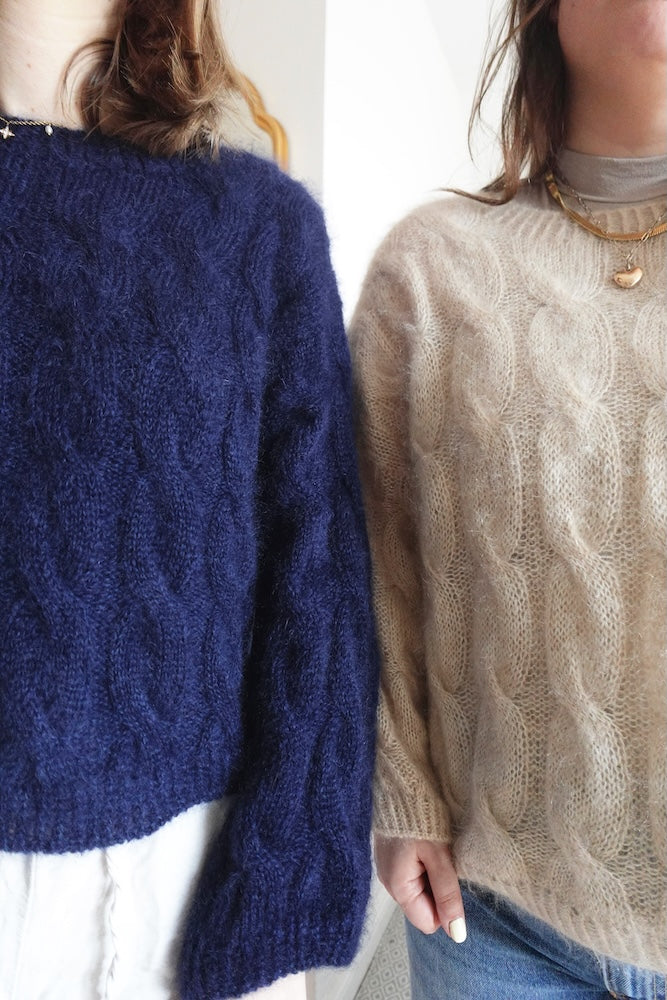 Louise Blouse von wemadewardrobe mit Soft Silk Mohair von Knitting for Olive 7