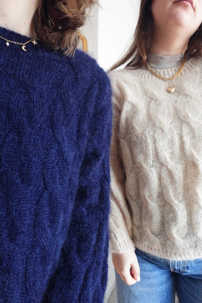 Louise Blouse von wemadewardrobe mit Soft Silk Mohair von Knitting for Olive 8