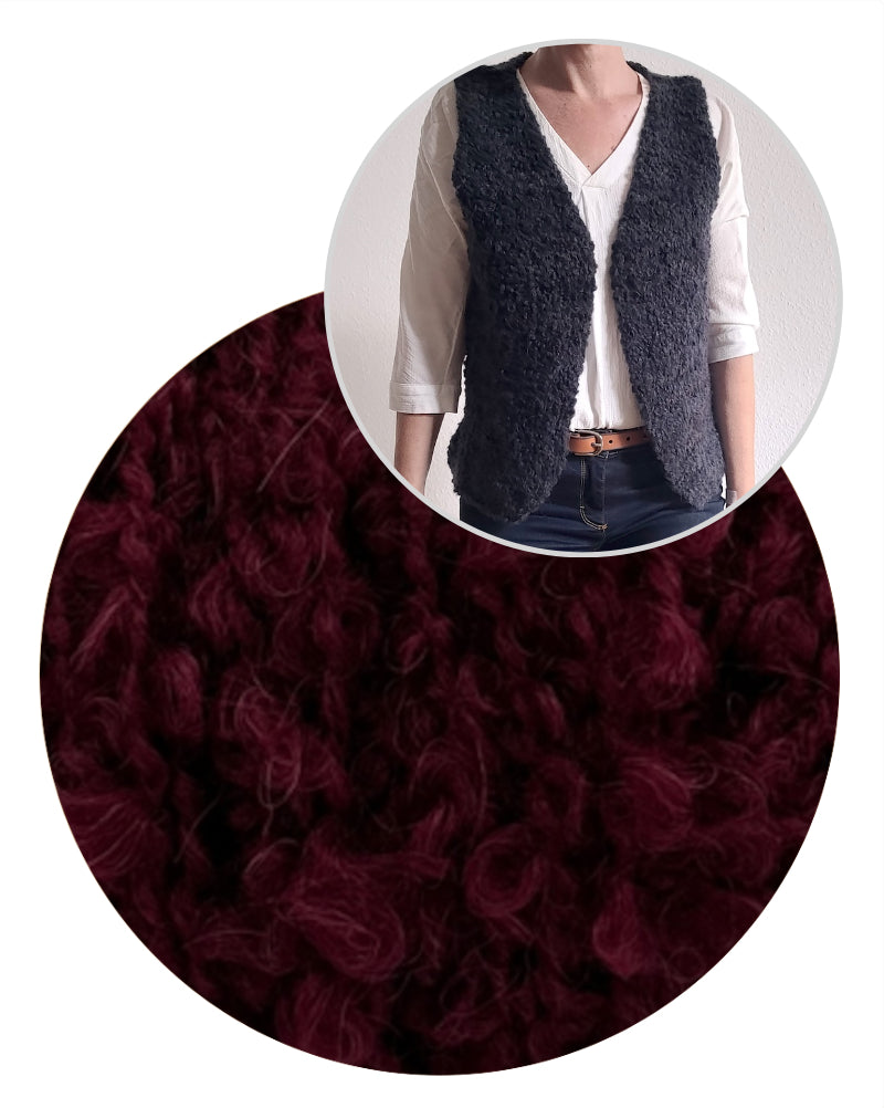 Ani Knits Weste Bommel mit Teddy Dear von Gepard Garn 8