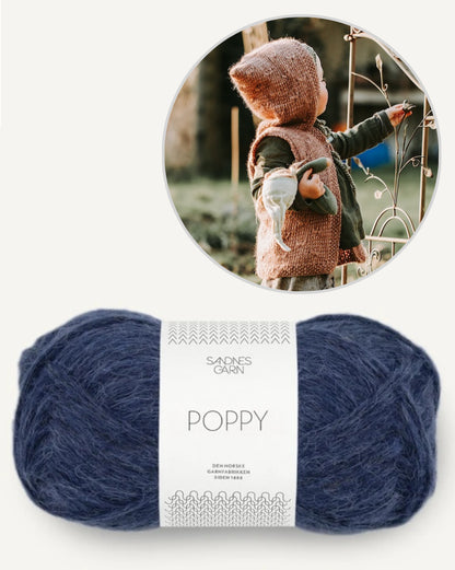 Weste Wiesenblume von Kleinigkeitenliebe mit Poppy von Sandnes Garn 17