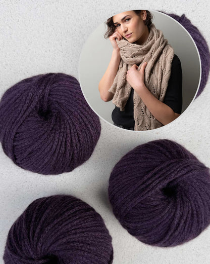 Whirling Leaves Shawl | delicate and soft from Cashmere Delizia by Pascuali
