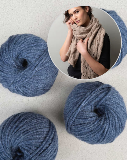 Whirling Leaves Shawl | delicate and soft from Cashmere Delizia by Pascuali