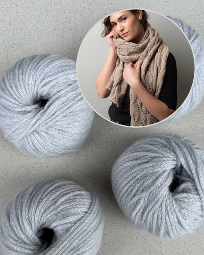 Whirling Leaves Shawl | delicate and soft from Cashmere Delizia by Pascuali