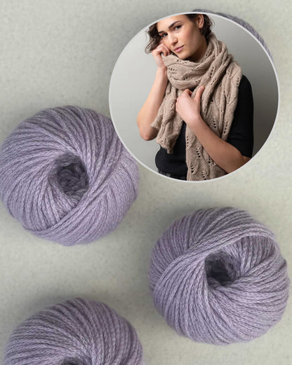 Whirling Leaves Shawl | delicate and soft from Cashmere Delizia by Pascuali
