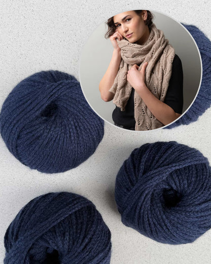 Whirling Leaves Shawl | delicate and soft from Cashmere Delizia by Pascuali