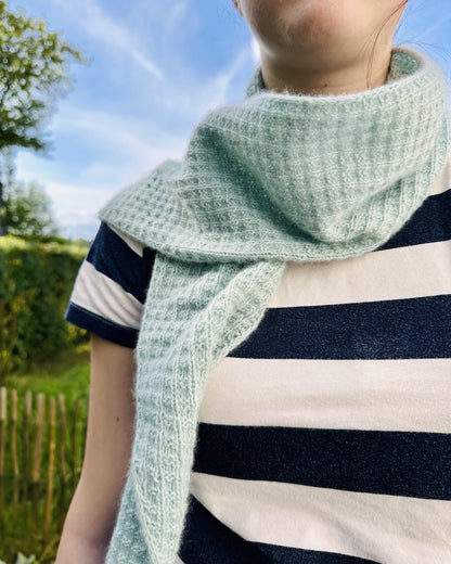 Cloud Mosaic Scarf - Cardiff Edition | light, super soft shawl made from Cashmere Small by Cardiff