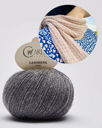 Cloud Mosaic Scarf - Cardiff Edition | light, super soft shawl made from Cashmere Small by Cardiff