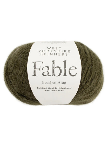 Fable | Brushed Aran made of Falkland wool, alpaca, and mohair - super cozy and warm