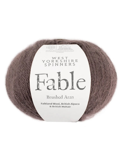 Fable | Brushed Aran made of Falkland wool, alpaca, and mohair - super cozy and warm